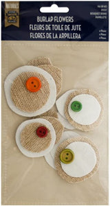 Duke'S Party Supply Burlap Flowers Craft Embellishments Pack of 24