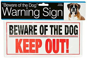 Bulk Buys Dog Warning Sign - Pack of 72