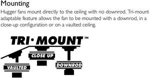 Design House 154112 Downrod Mount, 5 maple Blades Ceiling fan with 60 watts light, Brushed Bronze