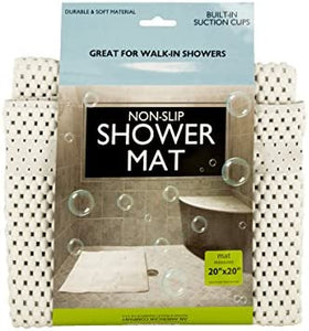 bulk buys Non-Slip Shower Mat with Suction Cups - Pack of 12