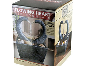 Flowing Heart LED Fountain - Pack of 3