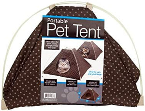 Portable Pet Tent With Soft Fleece Pad - Pack of 4
