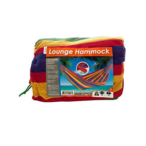 Cotton Canvas Multi-Colored Lounge Hammock - Pack of 3