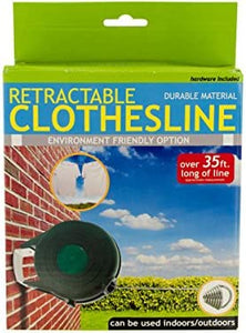 Indoor Outdoor Retractable Clothesline - Pack of 4