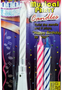 New - Set of musical party candles - Case of 48 - PB199-48