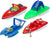 American Plastic Toys Deluxe Boat Assortment Toys Set (Case of 10) by American Plastic Toys