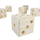 6 Giant Wooden Yard Dice Outdoor Lawn Game with Carrying Case
