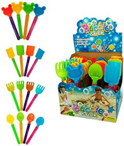 Sand Toy Bubble Stick Counter Top Display - Pack of 128