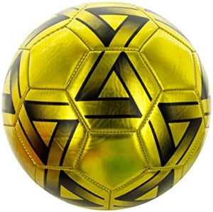 bulk buys Size 5 Metallic Gold Black Soccer Ball - Pack of 4