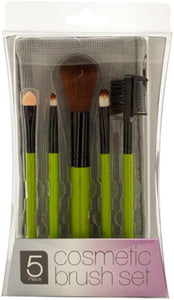 Cosmetic Brush Set With Mesh Zipper Case - Pack of 4