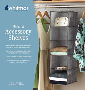Whitmor Whitmor Hanging Accessory Shelves Gray