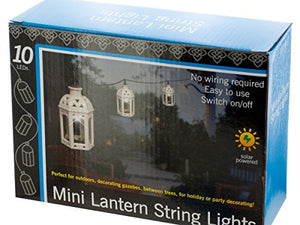 Lanterns Solar Powered LED String Lights Set - Pack of 4