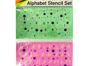 Alphabet Stencil Ruler Set - Pack of 96