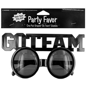 Go Team Shaped Party Favor Glasses - Pack of 72