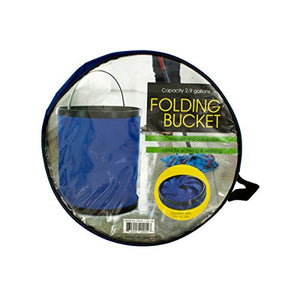 Folding Nylon Bucket With Metal Handle - Pack of 4