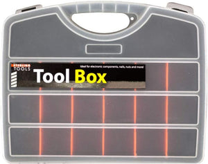 Sterling Plastic 20 Compartment Snap Close Tool Box - 12 Pack