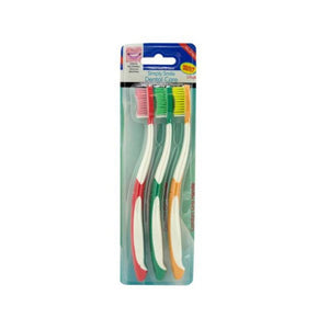 Toothbrush with comfort grip handles-Package Quantity,24