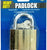 Bulk Buys Metal Padlock with 3 Keys - Pack of 12