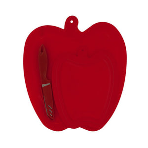 Apple Shape Cutting Boards & Knife Set - Pack of 4