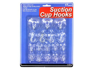 Large Set Suction Cup Hooks, Case of 72