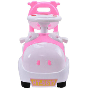 Car Pushing Cart 3-in-1 Walker Toddlers Ride On Toy Baby Calf Sliding w/ Sound