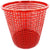 Plastic mesh trash can, Case of 36