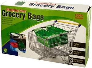 Kole Imports 2-Pc Reusable Shopping Cart Grocery Bags