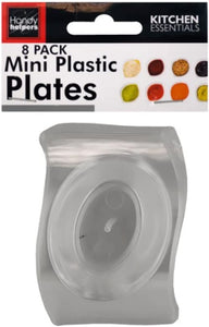 Handy Helpers Clear Mini Plastic Plates Set (Set of 12)