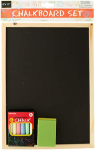 bulk buys Wooden Chalkboard Set Pack of 6