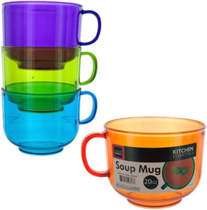 Handy Helpers 20-Ounce Stackable Soup Mug Pack Of 8