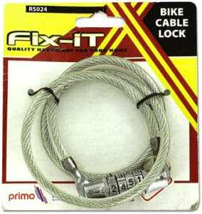 Bike combination cable lock, Case of 24