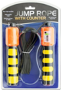 Jump Rope with Counter &amp; Non-Slip Handles-Package Quantity,5