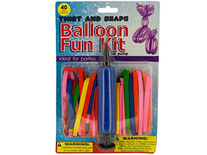 Twist &amp; Shape Balloon Fun Kit with Air Pump - Pack of 8
