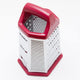 Cook's Corner 9" Stainless Steel Hex Grater - Red Trim