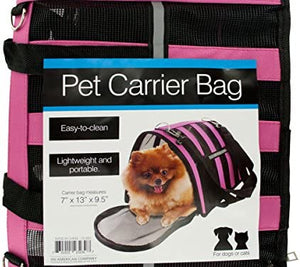 Vented Pet Carrier Bag with Reflective Stripes - Pack of 2