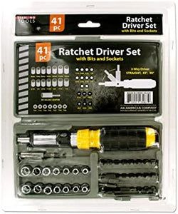 Ratchet Driver Set with Carrying Case - Pack of 12