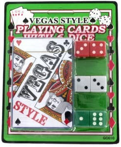 Vegas Style Playing Card With Dice - Case of 72