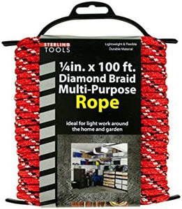 Sterling Diamond Braid Multi-Purpose Rope on Holder - Pack of 16
