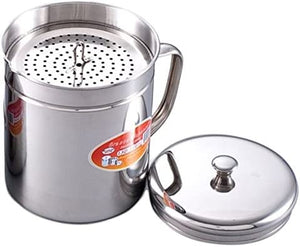 Stainless Steel 1.5-quart Oil Storage Container