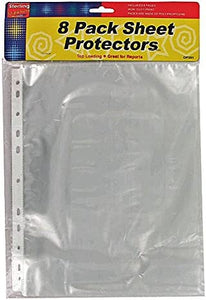 Sterling Plastic Sheet Protectors - Pack of 50