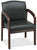 Lorell Guest Chair, 23 by 25-1/2 by 33-1/2-Inch, Black/Espresso Frame