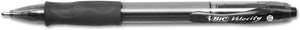 BIC VLGB361BK Velocity Retractable Ball Pen, Black Ink, 1.6 mm, 36/Pack