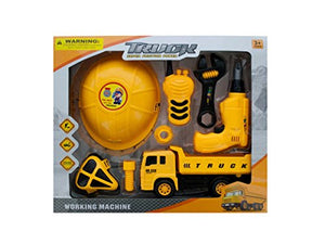 bulk buys Construction Site Play Set with Friction Truck - Pack of 6