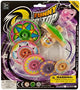bulk buys Super Spinning Top Toy with Extra Colorful Discs - Pack of 48