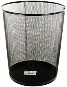 Black Metal Mesh Waste Container - Pack of 12