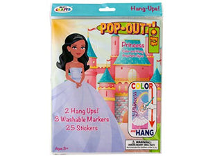 Princess Pop-Outz Hang Ups Activity Set - Pack of 60