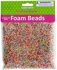 krafters korner Multi-Colored Foam Craft Beads - Pack of 60