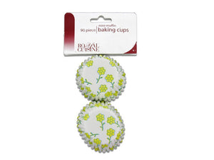 Bulk Buys Miniature Baking Cups With Flower Design Pack Of 24