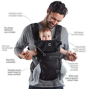 Contours Love 3-in-1 Child & Baby Carrier with 3 Seating Positions, Starburst Grey