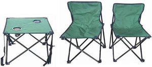 3-Pc Folding Portable Camping Set with Carry Bag